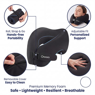 Memory Foam Travel Pillow